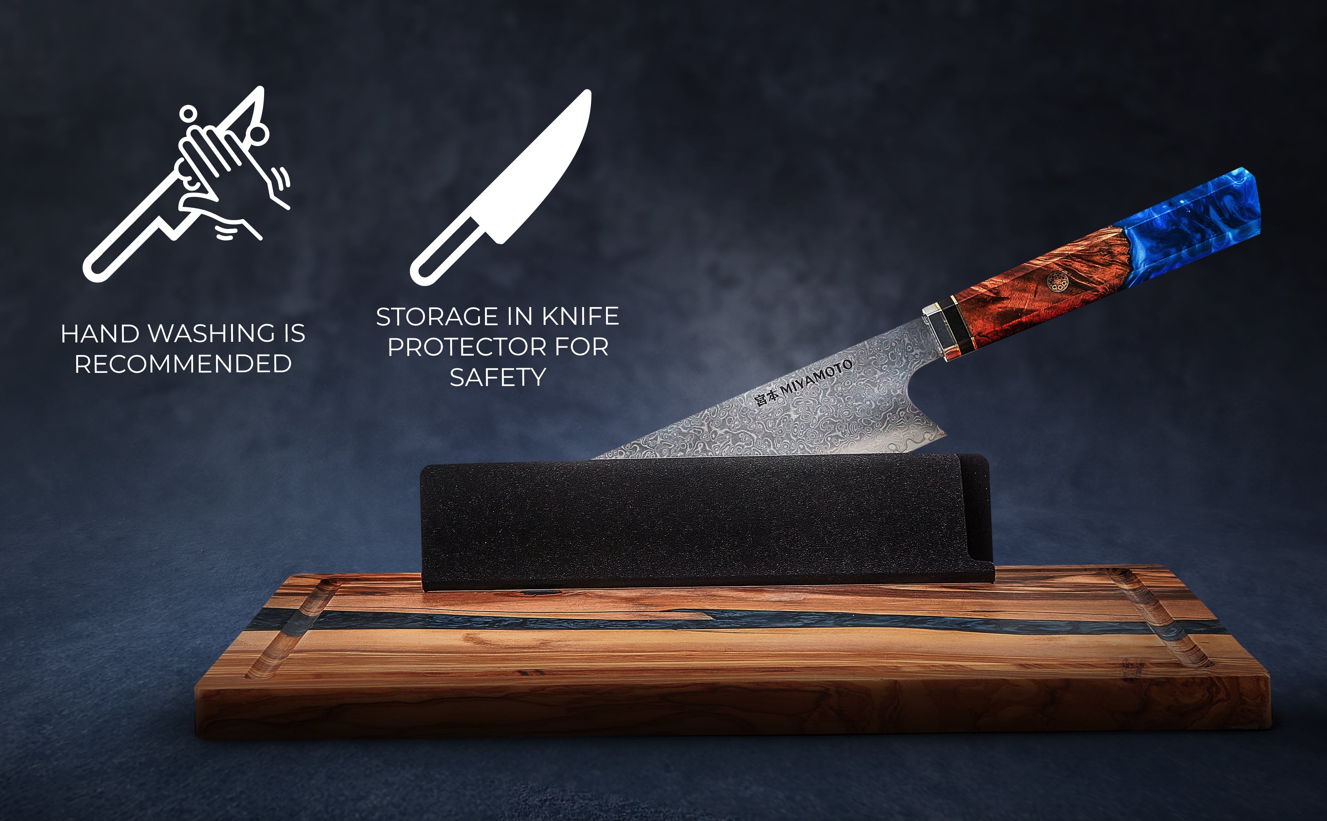 How to Care for and Sharpen Your Damascus Miyamoto Knife