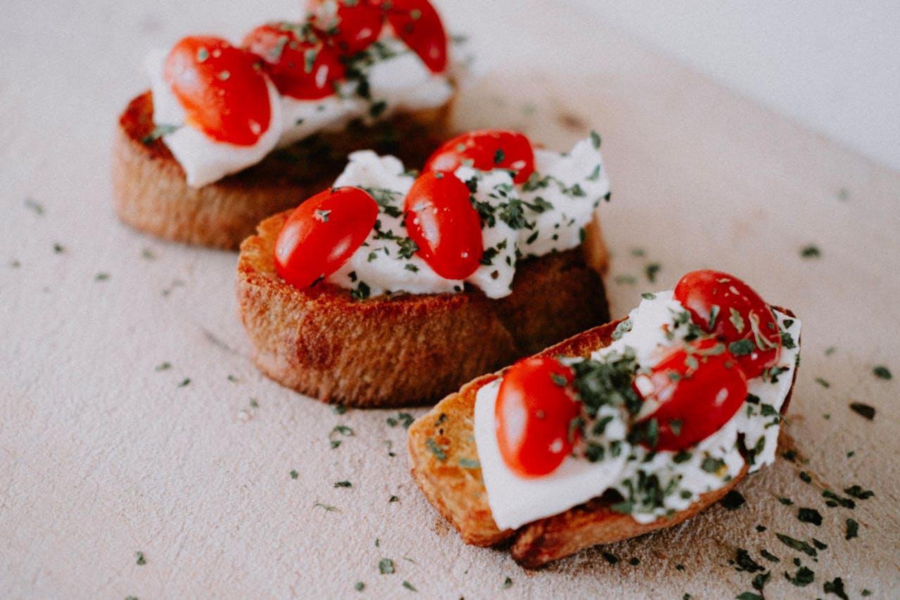 Tomato & Mozzarella Bruschetta